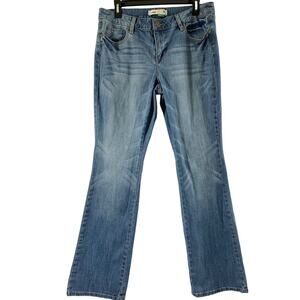 Route 66 Womens Jeans Sz 12 Boot Classic Fit Medium Wash Denim Distress Mid Rise